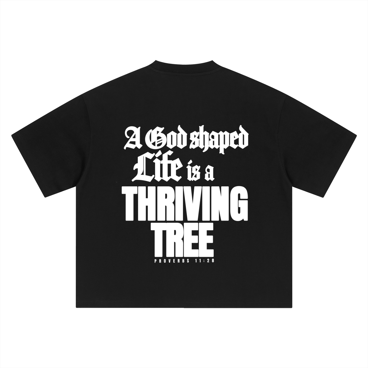 Boxy Oversized A God Shaped Life T-Shirt