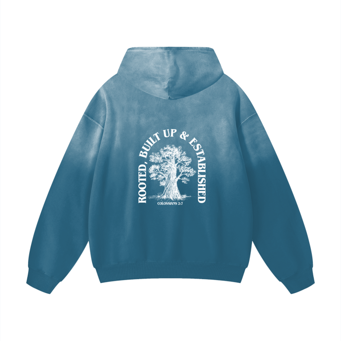 Heavyweight Pure Cotton Handcrafted Monkey Wash Drop Shoulder Oversized Hoodie