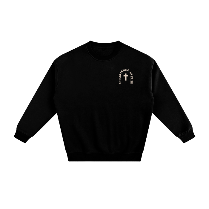 BLACK & MOCHA ESTABLISHED SWEATSHIRT