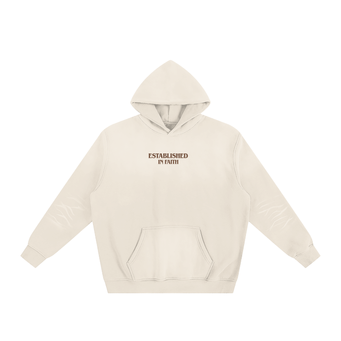 ESTABLISHED IN FAITH-ROOTED BONE HOODY