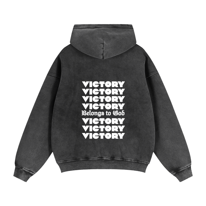 Zip-Through Boxy Hoodie #RU0074