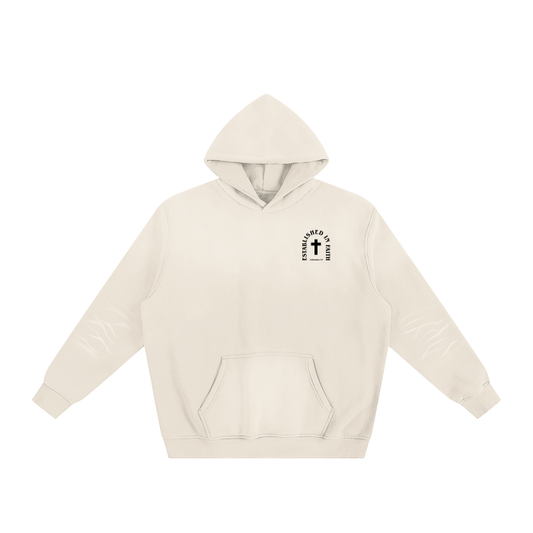 ESTABLISHED IN FAITH+CROSS BONE HOODY
