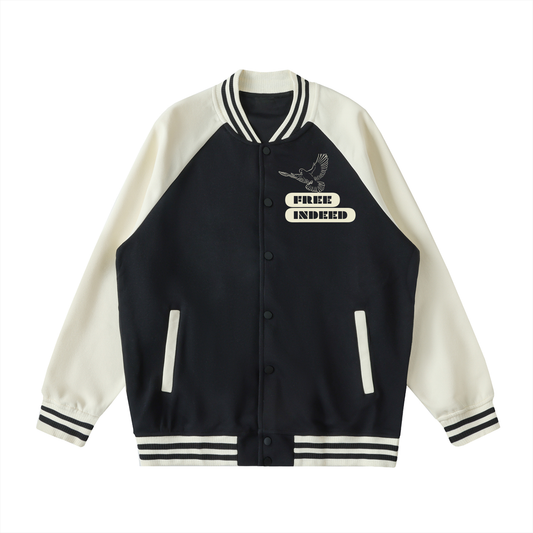 Two Tone Free Indeed Varsity Jacket