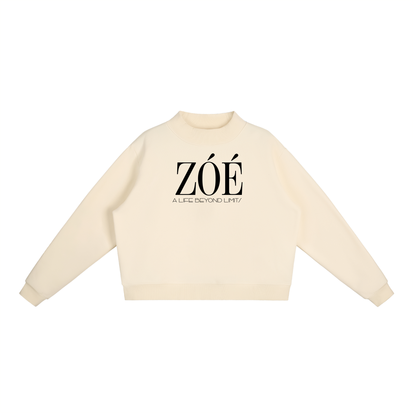 Essential Fleece Mock-Neck Crew Sweatshirt