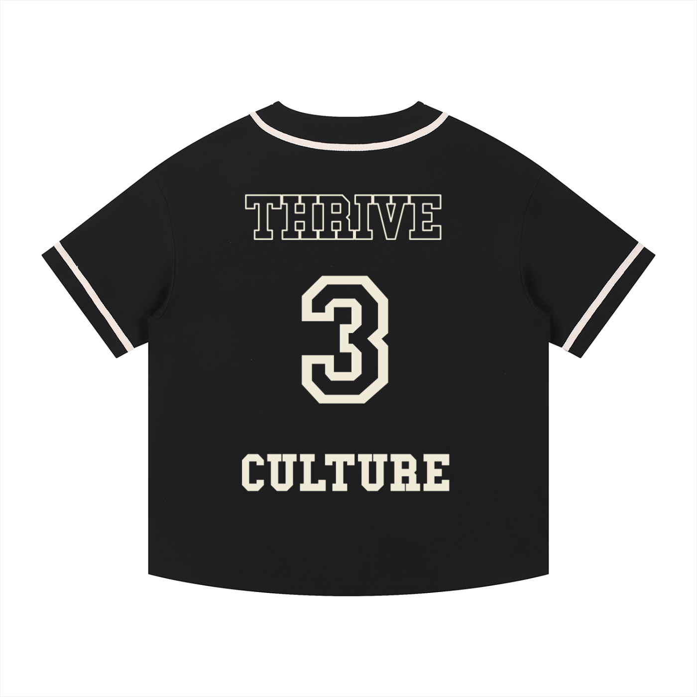 Contrast Piped Button-Up Jersey